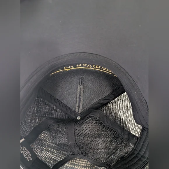 Harley Davidson Black and Gold CAPTAIN Trucker Hat